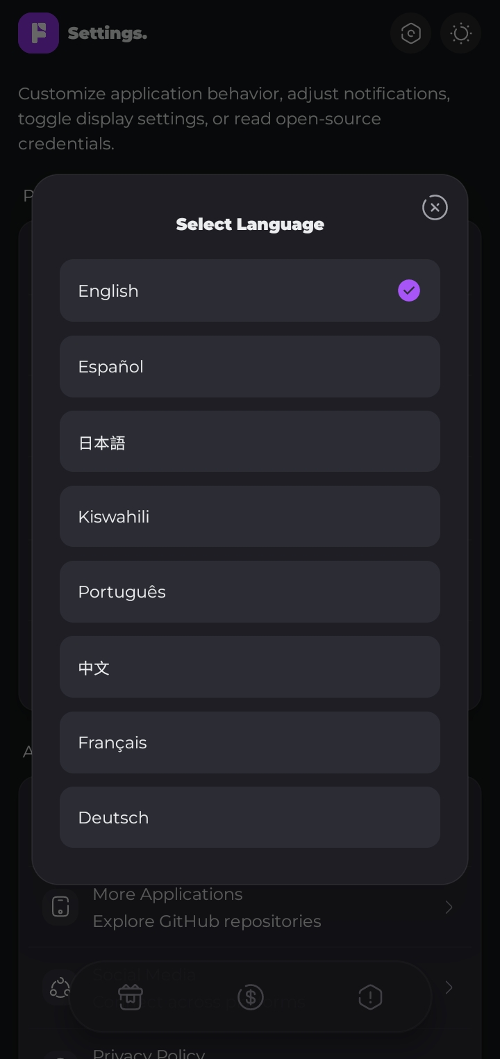 Multilingual Support